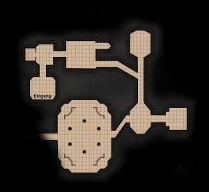 Der erste Teil den Tempels, den unsere Helden im ersten Abenteuer erkundeten.